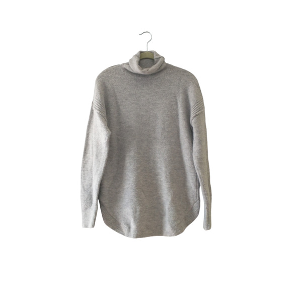 Gap Women's Medium Cowl Neck Grey Tunic Sweater Warm Cozy Cabincore Snuggles - Picture 9 of 9